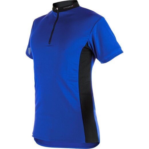 PFANNER Funktionsshirt Zipp-Neck Shirt Kurzarm Gr. M Farbe Blau
