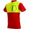 PFANNER Funktionsshirt Zipp-Neck Shirt Kurzarm  Gr. XXL Farbe Rot - Neongelb