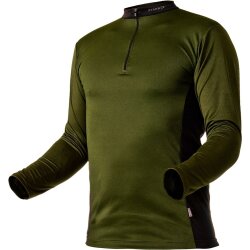 PFANNER Funktionsshirt Zipp-Neck   Langarm Gr. M Farbe Oliv