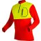 PFANNER Funktionsshirt Zipp-Neck Shirt Langarm  Gr. M Farbe Rot - Neongelb