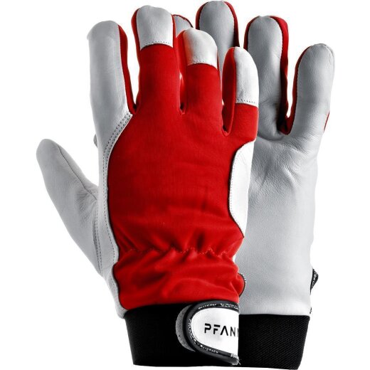 PFANNER Handschuhe Stretch-Flex Thermo  Gr. L Farbe Weiss-Rot