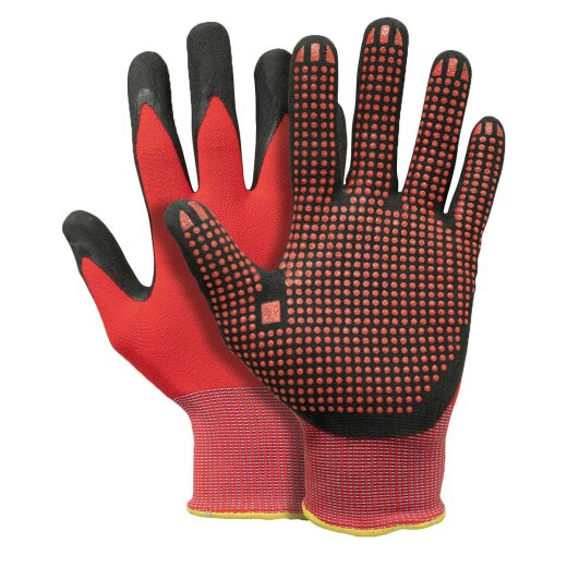 PFANNER Arbeitshandschuhe Pfanner Stretchflex Fine Grip Gr. L (9) Farbe Schwarz - Rot