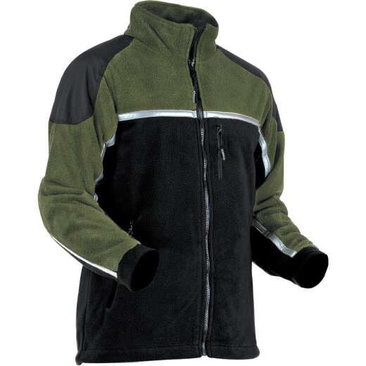 PFANNER Fleecejacke Jobby-Colour   Gr. L Farbe Schwarz - Grün