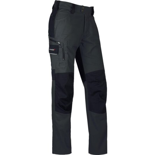 PFANNER Arbeitshose Pfanner StretchFlex® Canfull Zipp2Zipp® Hose Farbe grau - schwarz Größe 52