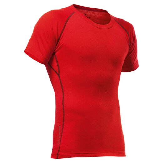 PFANNER Merino Shirt Pfanner Merino Tencel Shirt kurzarm rot L