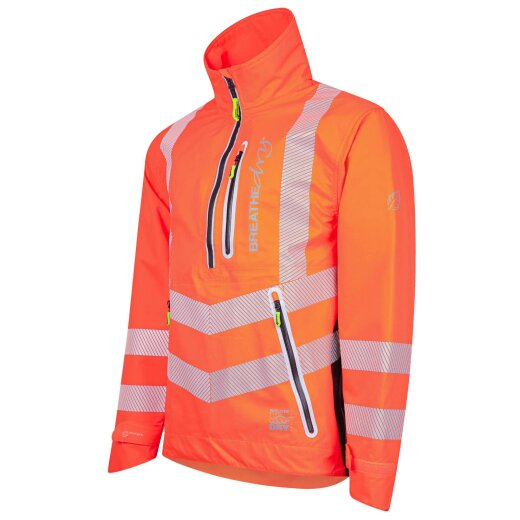 Arbortec Arbeitsjacke Arbortec BreatheDry® Waterproof Smock - Hi-Vis Orange XL