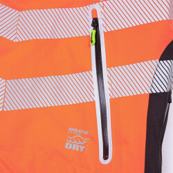 Arbortec Arbeitsjacke Arbortec BreatheDry® Waterproof Smock - Hi-Vis Orange XL