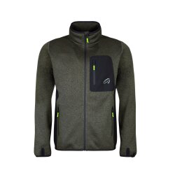 Arbortec Pullover Kudu Plus Melange Zip Sweater Olive M