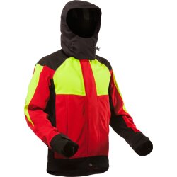 PFANNER Regenjacke Ventura Gr. XXL Farbe Rot - Neongelb
