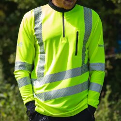 Arbortec Long Sleeve Long Sleeve T-Shirt Hi-Vis Yellow Treehog L