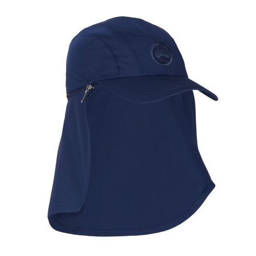 Hyphen SunProtec Cap - blau mit abnehmbarem Nackenschutz