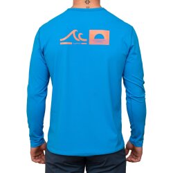 Hyphen MEN UV Langarmhirt - navatu blau