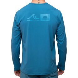 Hyphen MEN UV Langarmshirt - mit Druck türkis