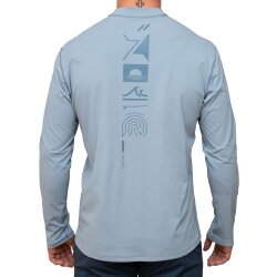Hyphen MEN UV Langarmshirt - notaki blau