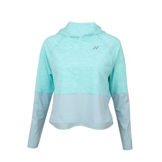 Hyphen WOMEN UV Hoodie - mit Druck türkis