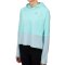 Hyphen WOMEN UV Hoodie - mit Druck türkis