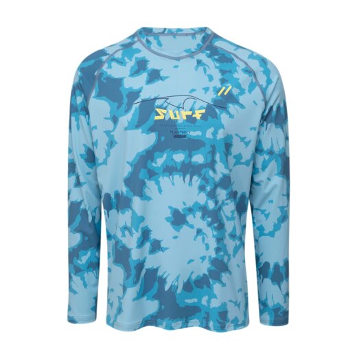 Hyphen MEN UV Langarmshirt - mit Druck blau