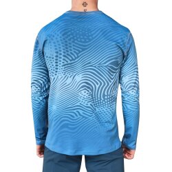 Hyphen MEN UV Langarmshirt - mit Druck blau