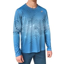 Hyphen MEN UV Langarmshirt - mit Druck blau
