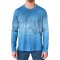 Hyphen MEN UV Langarmshirt - mit Druck blau