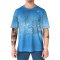Hyphen MEN UV Shirt - mit Druck blau