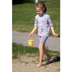 Hyphen KIDS UV Shirt - mit Druck violett Größe 116/122