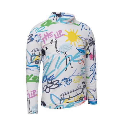 Hyphen KIDS UV Langarmshirt - mit Druck blau/rot/grün/gelb Größe 116/122