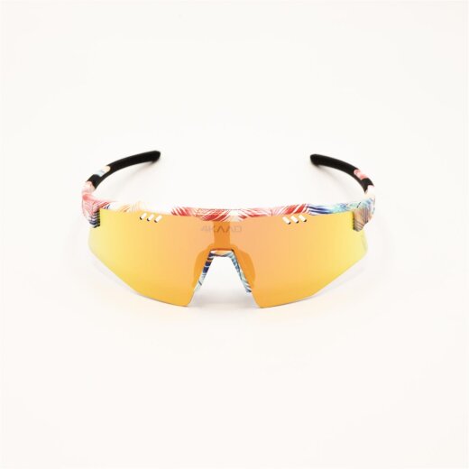 4KAAD Sportbrille Mirador Aerolite 2 TRI, palm red blue, orange mirror Revo