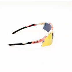 4KAAD Sportbrille Mirador Aerolite 2 TRI, palm red blue, orange mirror Revo