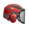 Protos® Forsthelm Integral Forest  Metal Visier G16  rot-grau Gr. 54-62cm