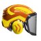 Protos® Visier Protos® Integral Forest - Metal Visier G16  orange-neongelb Gr. 54-62cm