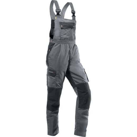 PFANNER Arbeitshose Pfanner StretchZone® Canvas Latzhose Gr. 56 Farbe grau-schwarz