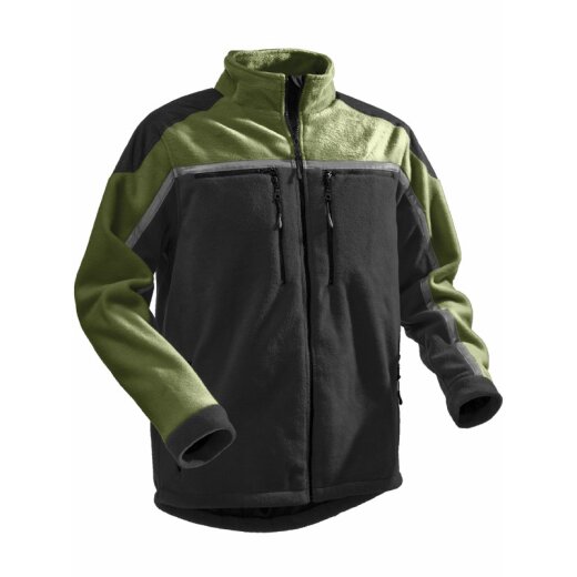 PFANNER Fleecejacke Pfanner Jobby-Colour Fleecejacke Farbe schwarz - grün Gr.  M